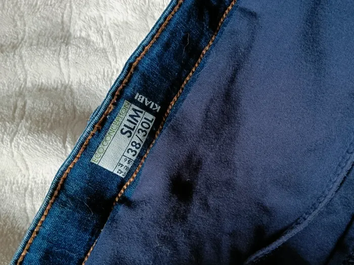 Jean grossesse Kiabi 38 slim bleu - photo numéro 3