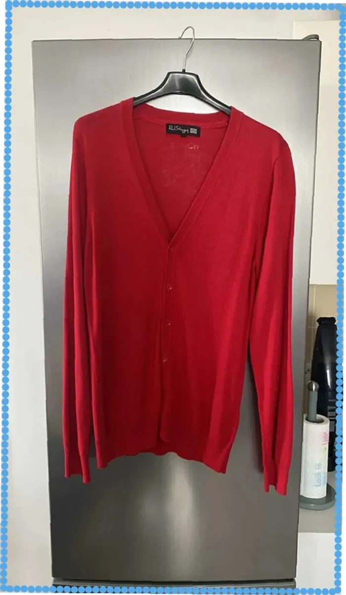 Cardigan Rouge Paul Stragas Taille S Neuf Homme