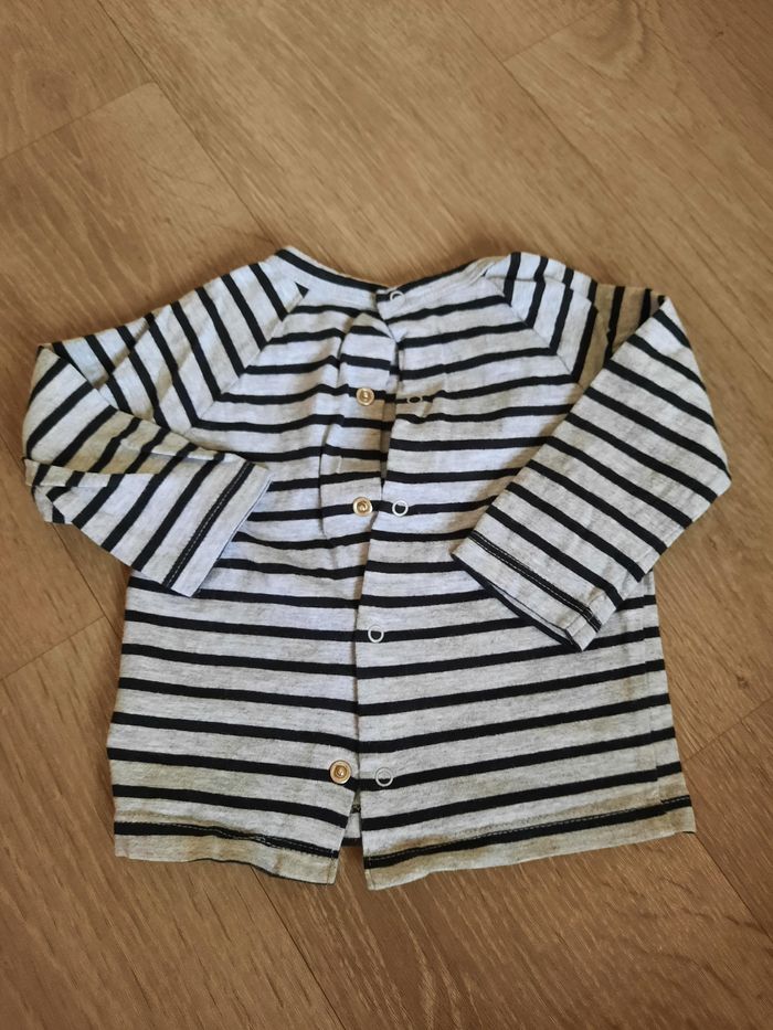 Tee shirt manches longues 9 mois vertbaudet - photo numéro 2