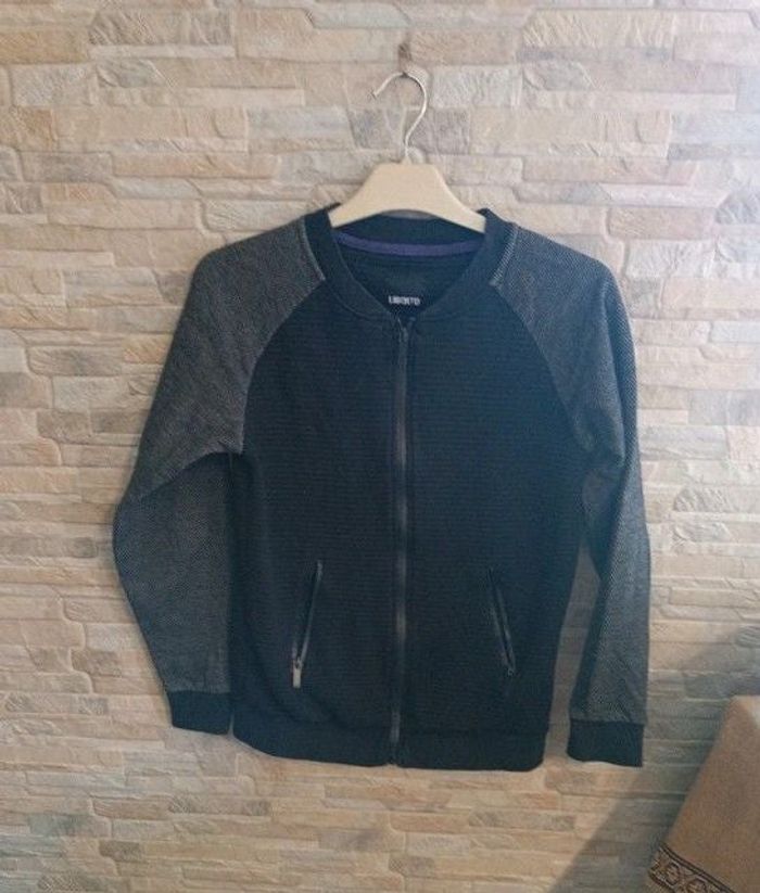 Gilet noir zippé Liberto 14A