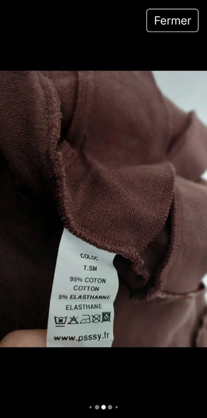 Sweat-shirt à capuche marron
Psssy taille M - photo numéro 7