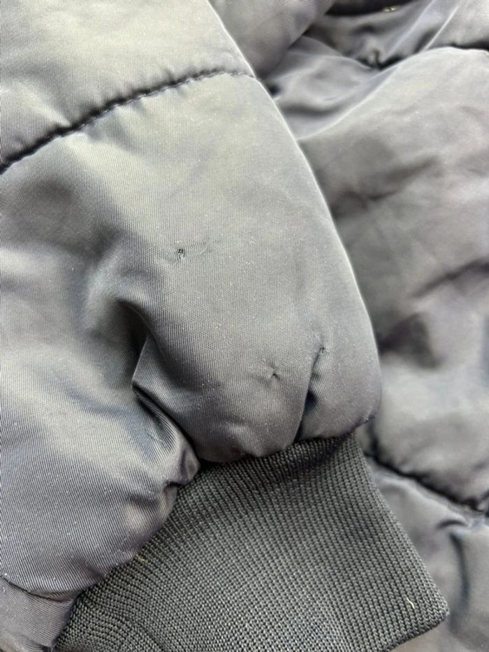Doudoune vintage Levi’s noire brodée – Made in Italy – Taille M - photo numéro 8