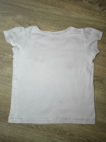T-shirt rose très pâle l