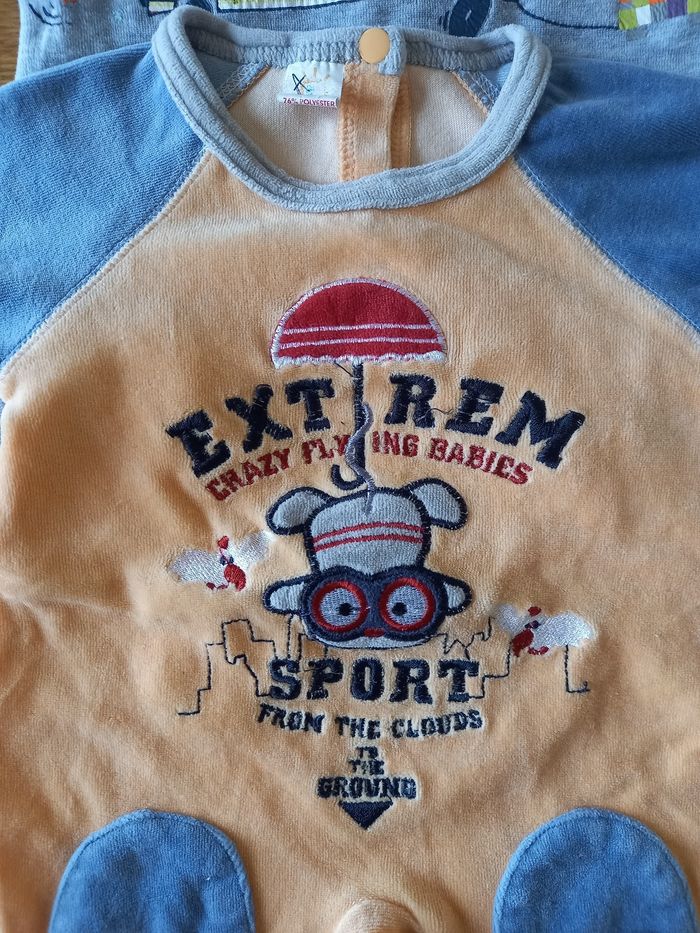 Lot 2 pyjamas hiver garçon 1 mois - photo numéro 2