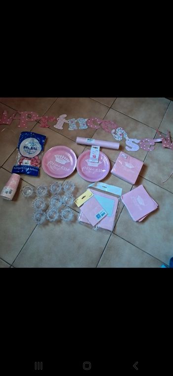 Lot décoration princesse bapteme anniversaire baby shower⁸