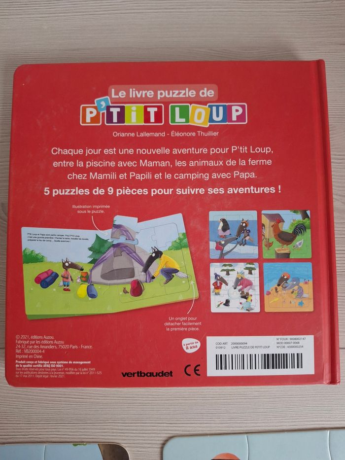 Livre puzzle p'tit loup complet - photo numéro 5