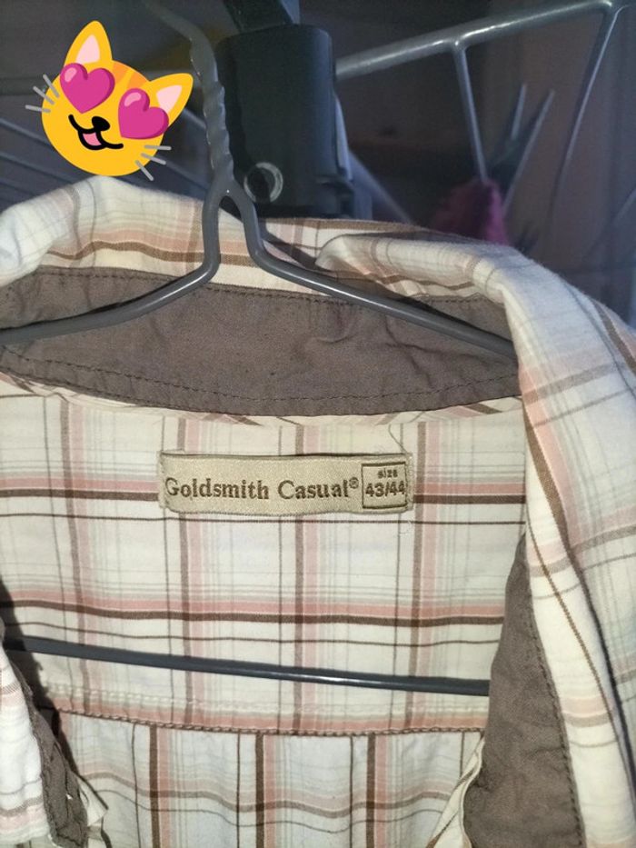 Chemise a carreaux Goldsmith casual 43/44 - photo numéro 3