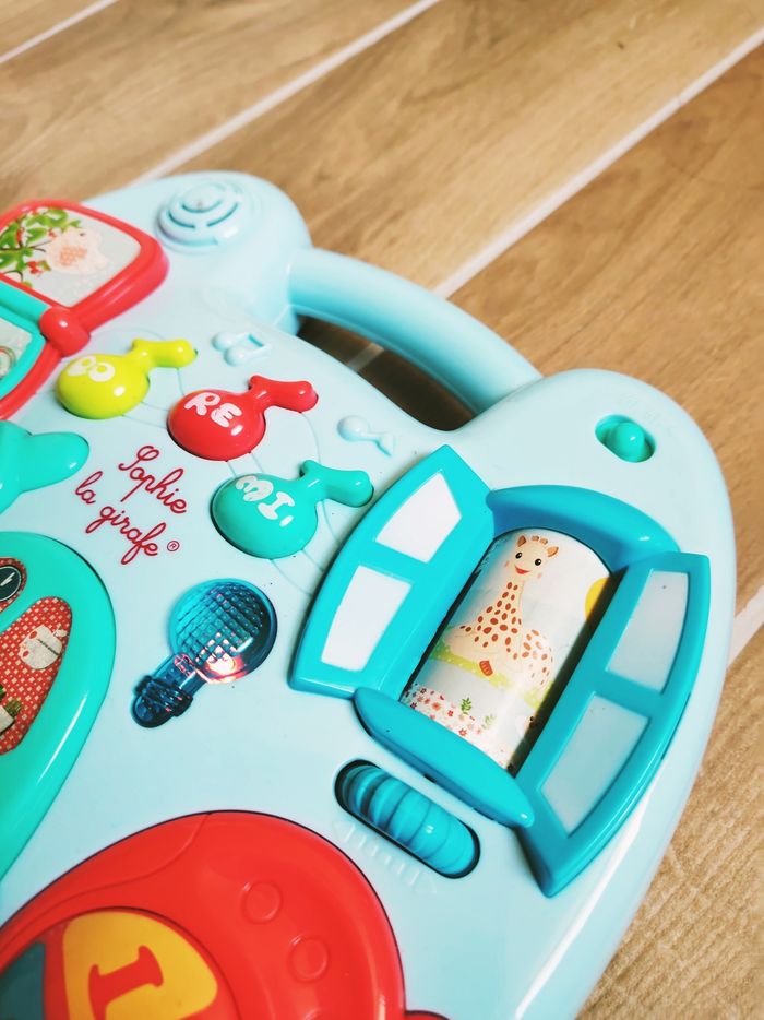 🦒Panneau/ table d'activité busy board sonore et lumineux marque Sophie la Girafe - photo numéro 5