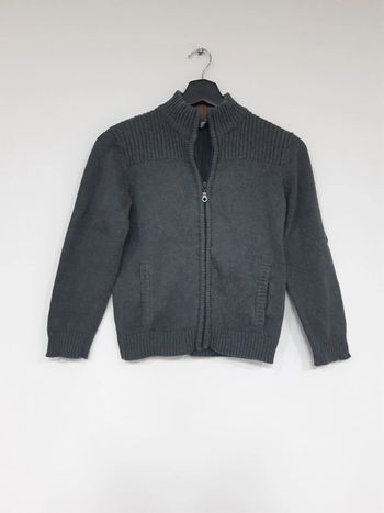 Gilet zippé gris Gémo 8 ans