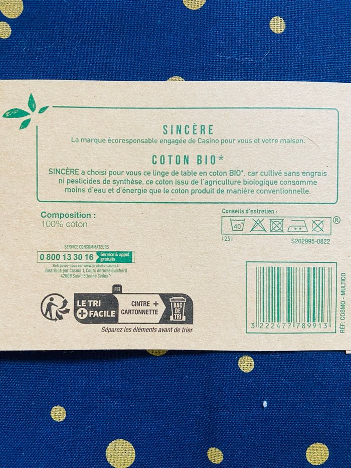 Nappe 150x250 en coton Bio - photo numéro 5