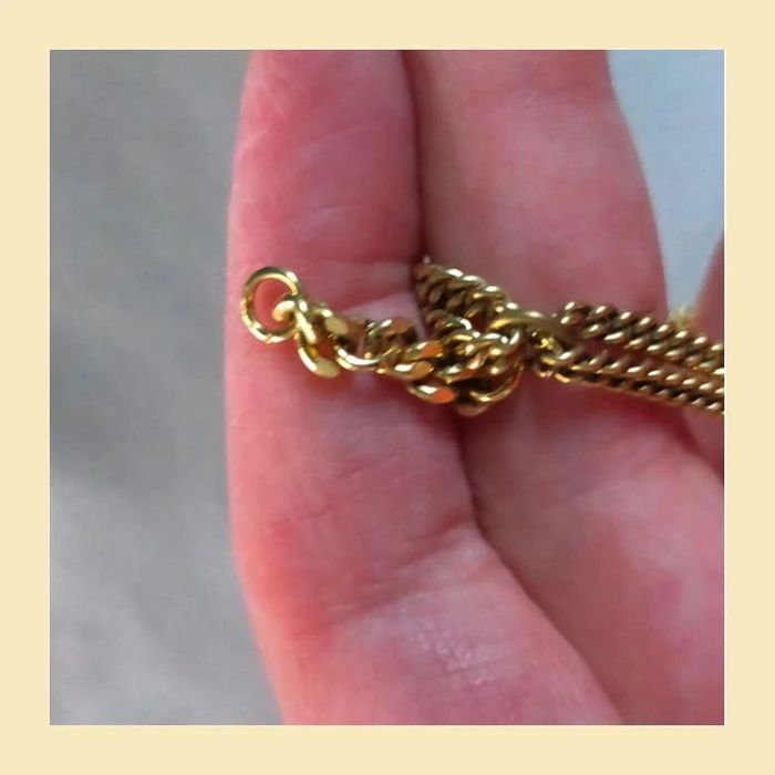 Bracelet vintage doré triple rangs - photo numéro 7