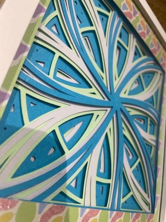 Cadre 3D fleur mandala - photo numéro 3