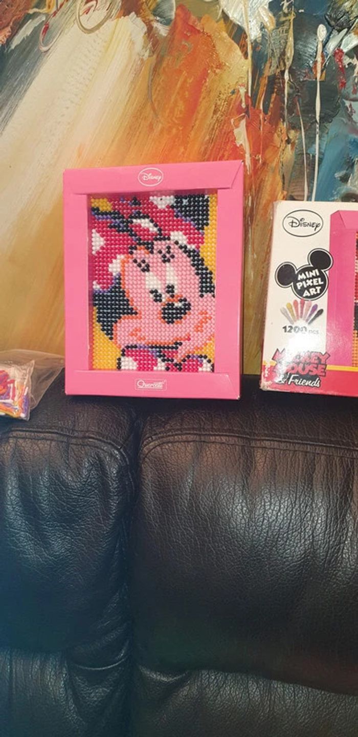 Quercetti mini-pixel art Minnie Mouse 21 x 17 cm 1200 pcs - photo numéro 2