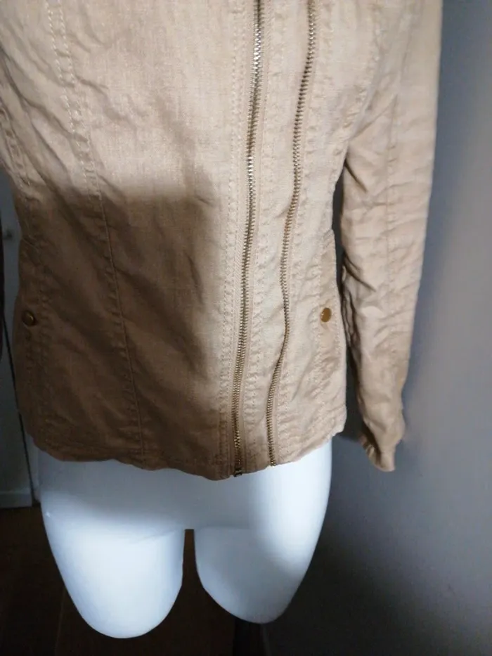 Veste légère beige escandelle taille M - photo numéro 4