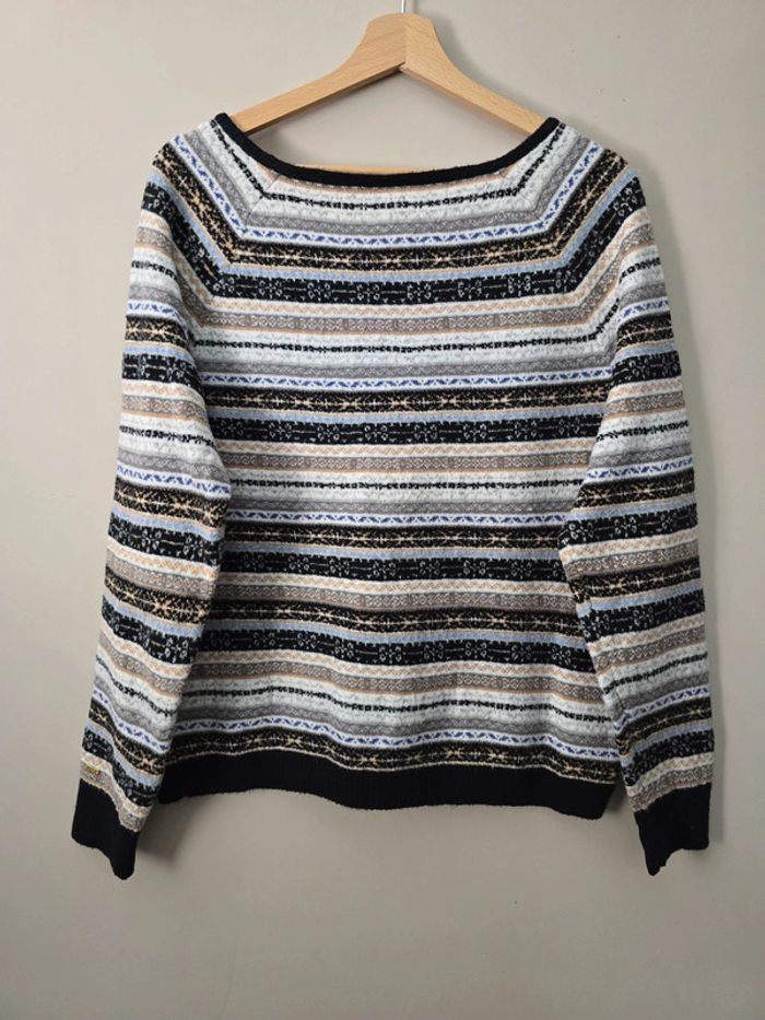 Pull Tommy Hilfiger rayé nordique XL / cosy tendance - photo numéro 6