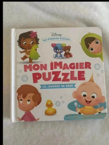 Livre “Mon Imagier Puzzle - La Journée de Bébé” (Comme Neuf)
