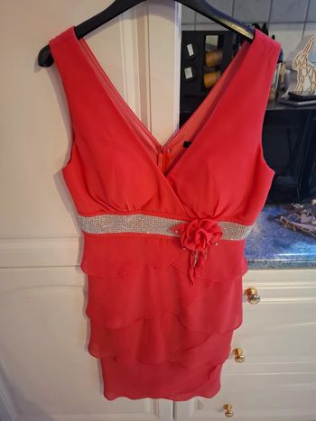 Robe rose fushia de soirée