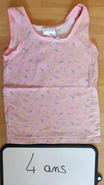 Maillot de corps taille 4 ans