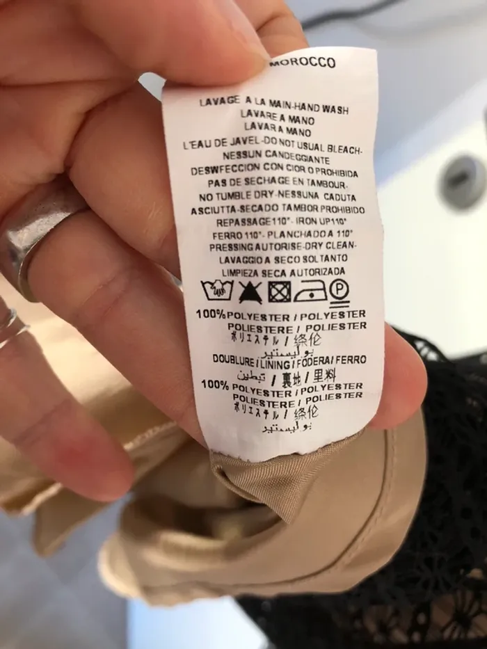 Robe Sinéquanone noire en dentelle taille S - photo numéro 10