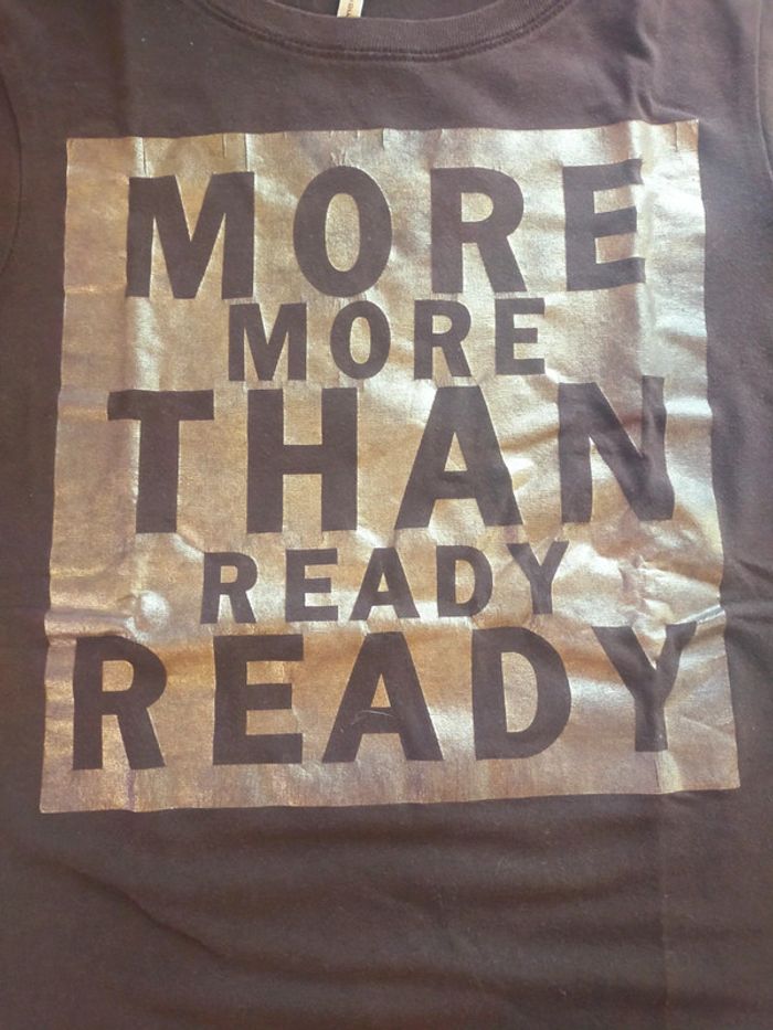 T-shirt  moulant marron doré taille similaire zara - photo numéro 2