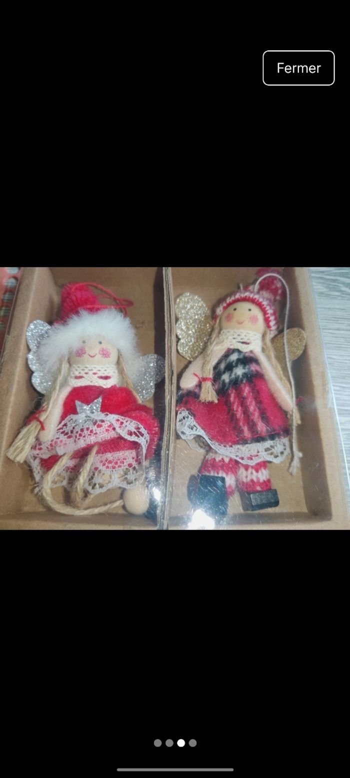 Petites fées à suspendre pour sapin de Noël - photo numéro 3