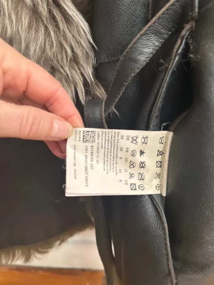 Veste en cuir Hugo Boss - photo numéro 3