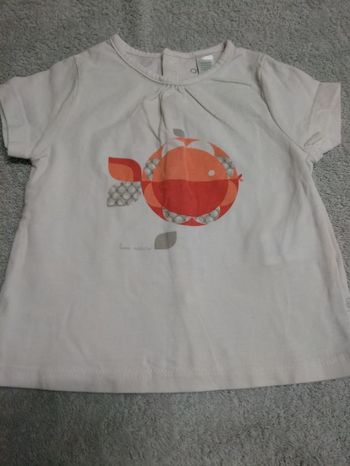 Maillot manches courtes bébé fille 6 mois