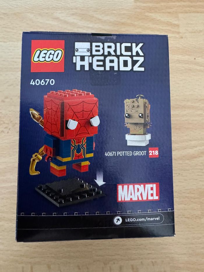 LEGO BrickHeadz 40670 – Iron Spider-Man – 91 pièces – Neuf scellé - photo numéro 2