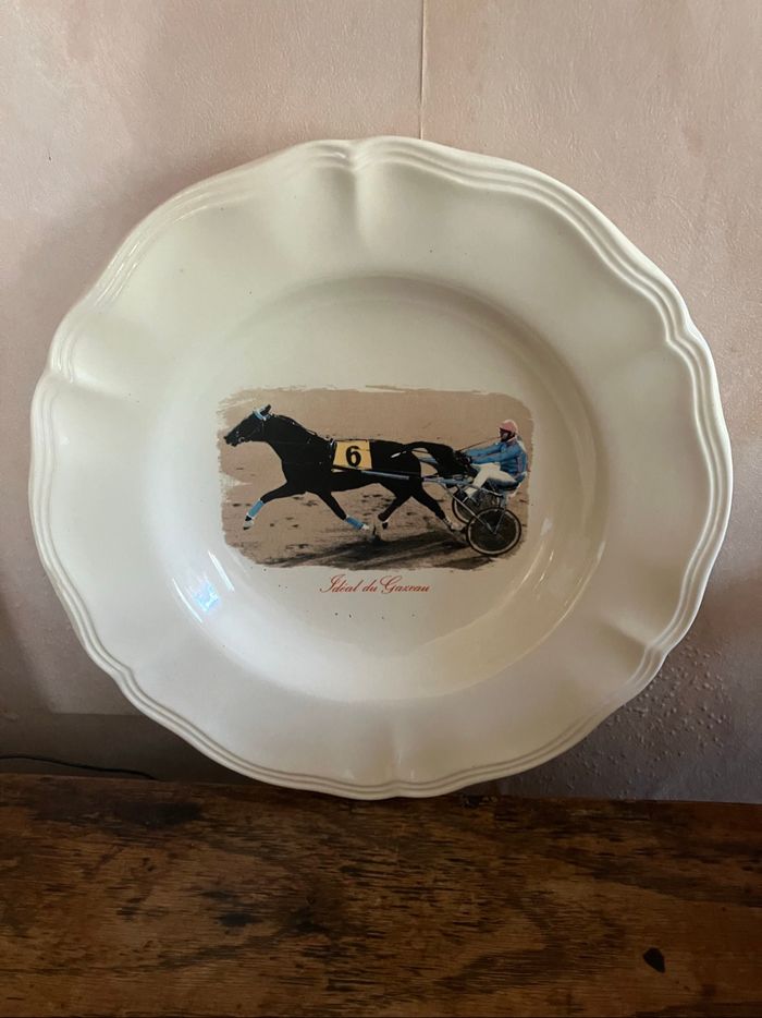 Belle assiette creuse de décoration-Idéal du Gazeau