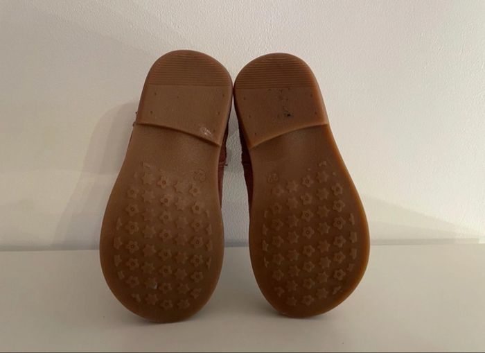 Bottines velours prune/marron 22 - photo numéro 7