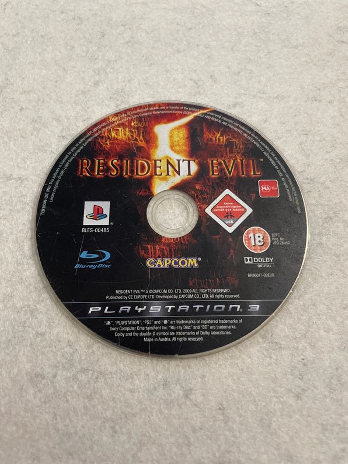 Resident Evil 5 Jeu Playstation 3 FR