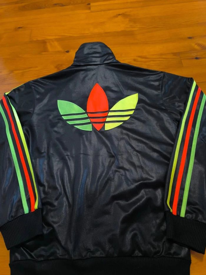Veste Adidas - Chile 62 - Noir/Vert/Rouge - Logo Brodé - Taille S - photo numéro 5