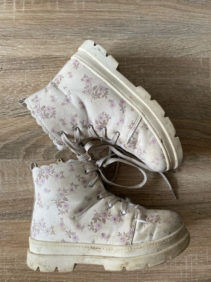 Bottine polaire à fleurs taille 29 - photo numéro 2