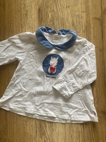 T-shirt manche longue taille 12 mois