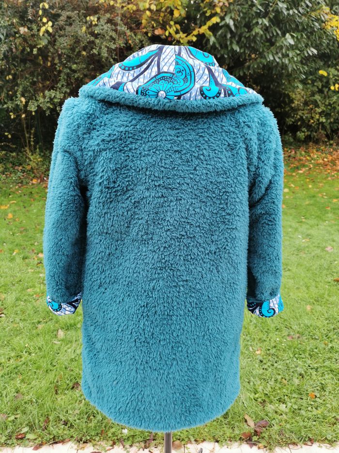 Manteau réversible wax taille 36/38 - photo numéro 7