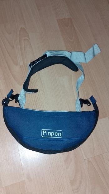 Porte bébé  PINPON bleu et gris