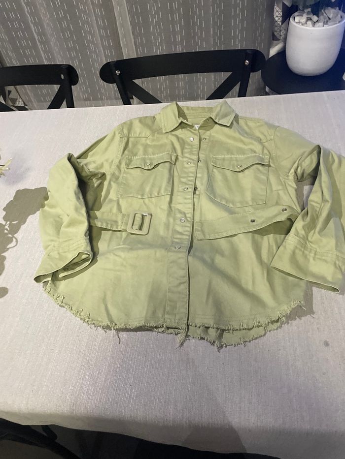 Veste chemise verte - photo numéro 2