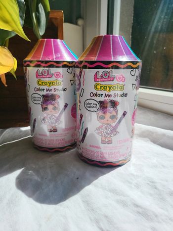 Lot de deux studio poupée lol crayola