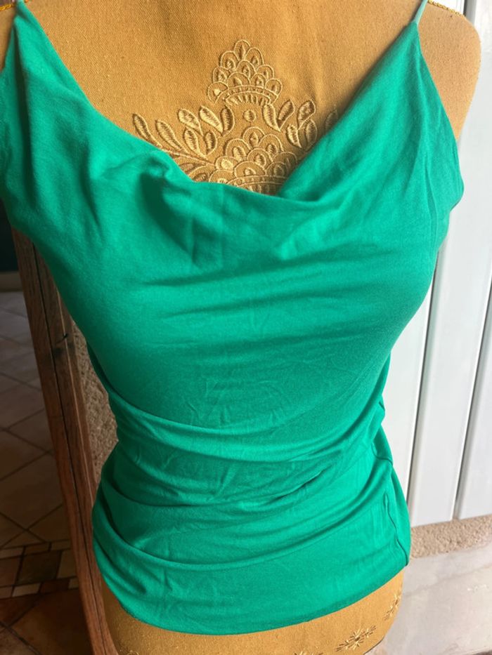top vert zara - photo numéro 2