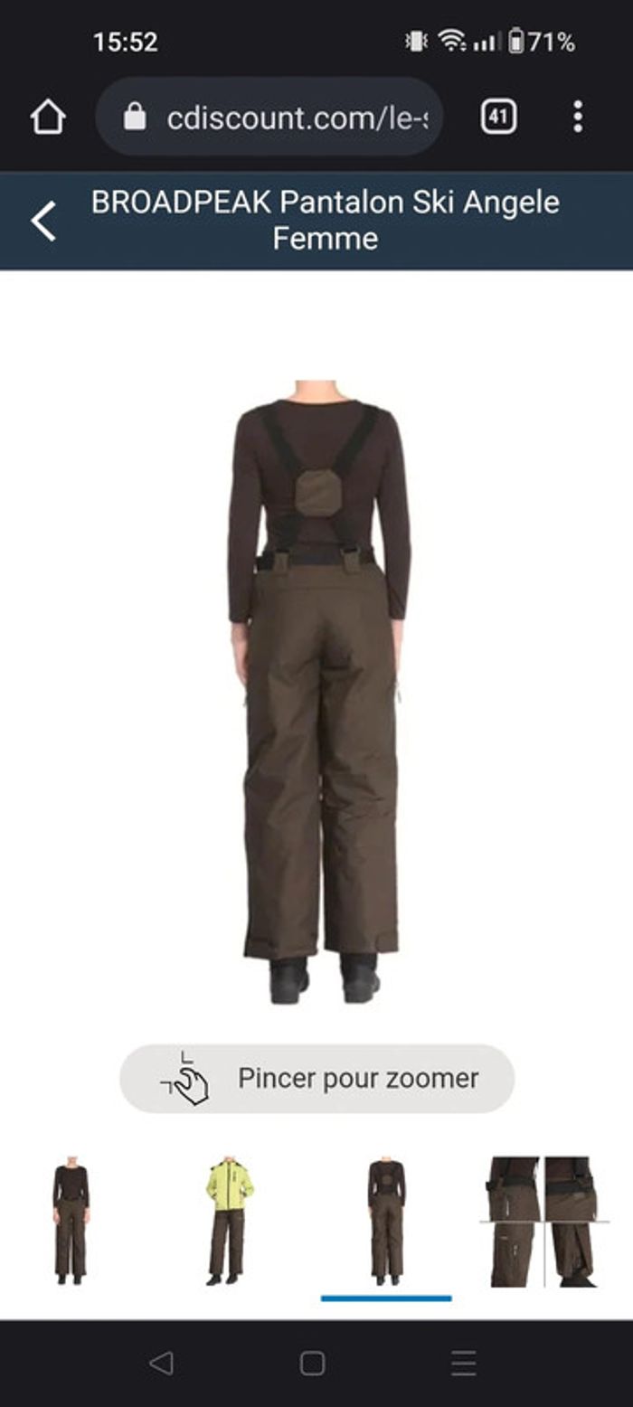 Pantalon ski neuf taille 42/ 44 - photo numéro 2