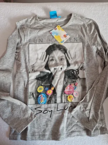 Tee shirt manche longue soy luna gris 8 ans
