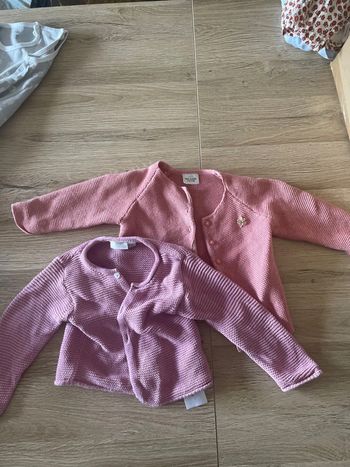 2 gilets rose
