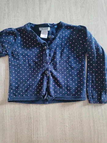 Gilet fin 24 mois bleu marine