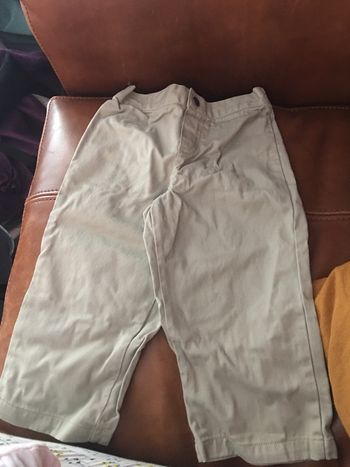 Pantalon enfant coton beige