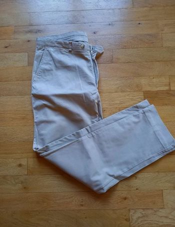 Pantalon beige taille 48 en coton