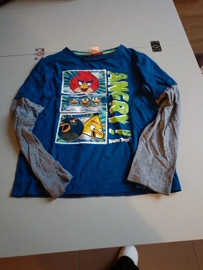 T-shirt angry birds 10 ans manches longues - photo numéro 2