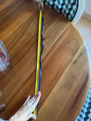 Ceinture bleu nuit, perçage, étoile, fine, fille enfants, 75 cm