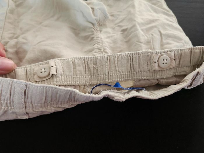 Ensemble été garçon polo blanc bermuda lin beige ceremonie okaidi 3 ans - photo numéro 9