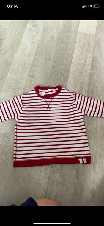 Tee shirt manche longue 12 mois