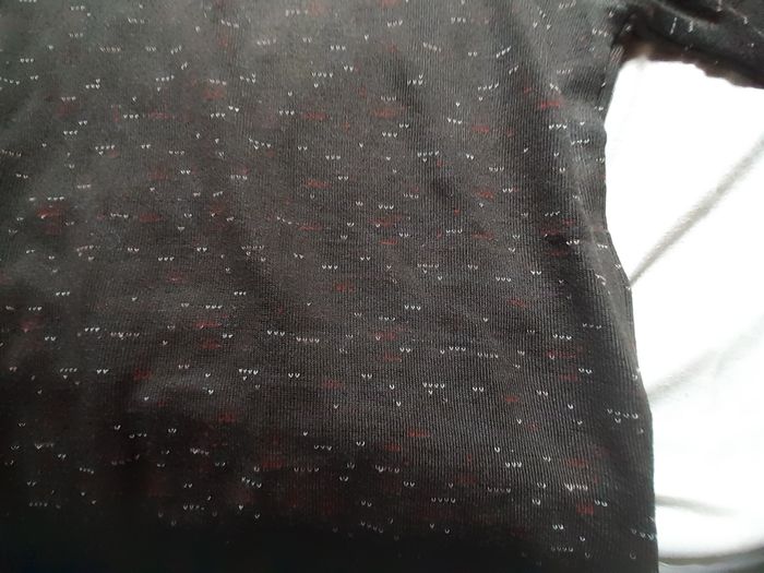 Pull léger gris foncé à petits motifs - photo numéro 6